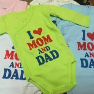 Candy baby -Боди за новородено I ❤ MOM AND DAD
