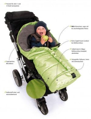 Универсално термо чувалче за бебешка количка KAISER Jooy Starprint light grey