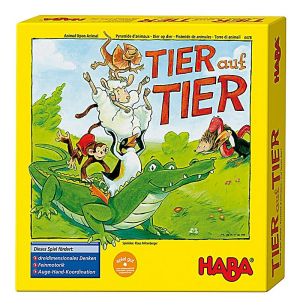 HABA - Детска занимателна игра *Животинска пирамида*