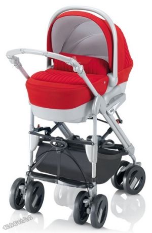 Cam - Бебешка количка 3 в 1 COMBI FAMILY Red