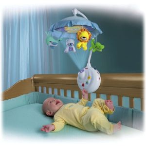 Музикална въртележка с прожектор Fisher Price Precious Planet™ 2-in-1 Mobile