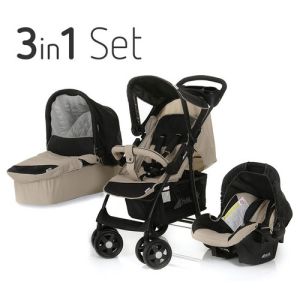 Hauck - Бебешка количка Shopper 13 Trioset - SH Almond Caviar 