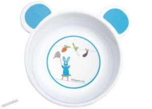 Babymoov - Детска купичка с декорация Rabbit Crockery Blue