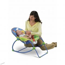 Fisher price - Бебешки шезлонг 3 в 1 Infant To Toddler Blue Snail