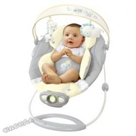 Bright Starts - Бебешки шезлонг InGeniuty Automatic Bouncer Briarcliff