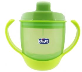 Chicco - Чаша с твърд накрайник 12м + - зелена