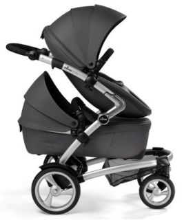 Бебешка комбинирана количка MIMA Kobi Grey Ash Brown