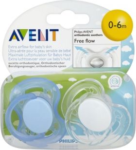 AVENT Бебешки залъгалки Sensitive FreeFlow 0-6 месеца