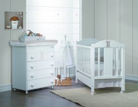 Детско дървено легло Micuna COTTON Basic White 60/120 см