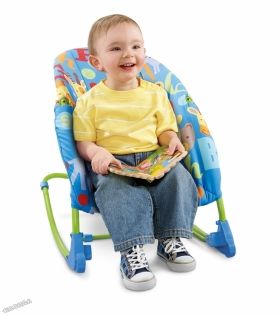 Fisher price - Бебешки шезлонг 3 в 1 Infant To Toddler Deluxe Blue