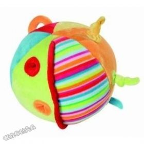 Baby Fehn Мека плюшенa, дрънчаща играчка топка(голяма)