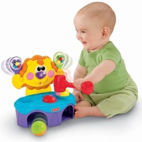 Бебешка играчка *Лъвче* със звуци и светлини Fisher Price