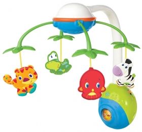 Bright Starts - Музикална въртележка за легло Soothing Safari™