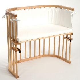 Комплект матрак и обиколник за бебешка кошара BabyBay Бяло