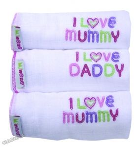 Minene - Бебешка пелена Muslin Cloths - White