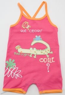 BabyGro - Бебешки гащеризон *Crocodille* - Розово