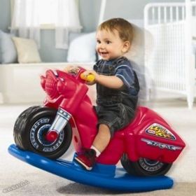 Little Tikes - Детска люлка 2 в 1 Rock'n Scoot MotorCycle