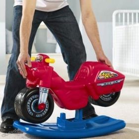 Little Tikes - Детска люлка 2 в 1 Rock'n Scoot MotorCycle