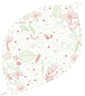WallaBoo - Бебешко одеяло за повиване Wrap Leaf Warm Red