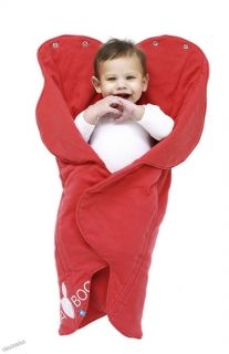WallaBoo - Бебешко одеяло за повиване Wrap Fleur - Poppy Red