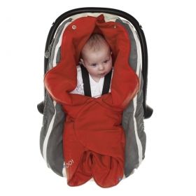 WallaBoo - Бебешко одеяло за повиване Wrap Fleur - Poppy Red