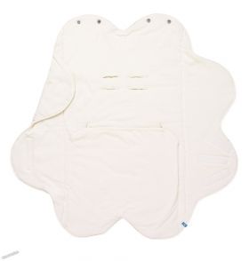 WallaBoo - Бебешко одеяло за повиване Wrap Fleur - Ivory Cream