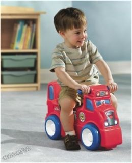 Little Tikes - Детска люлка 2 в 1 Rock`n Scoot Fire Truck