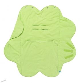 WallaBoo - Бебешко одеяло за повиване Wrap Fleur - Lilly Green