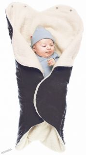 WallaBoo - Бебешко одеяло с топла подплата Wrap Nore Baby Black