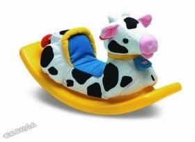 Little Tikes - Детска люлка 2 в 1 Rock`n Scoot Cow