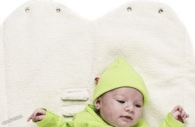 WallaBoo - Бебешко одеяло с топла подплата Wrap Nore Кафяво