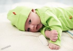 WallaBoo - Бебешко одеяло с топла подплата Wrap Nore Lime Green