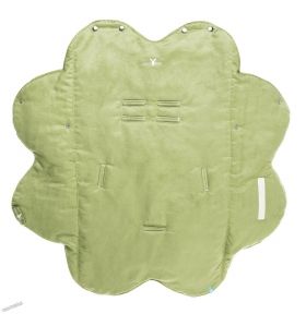 WallaBoo - Бебешко одеяло с топла подплата Wrap Nore Lime Green