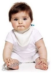 WallaBoo - Бебешки лигавник Baby Bib Lightweight - Ecru