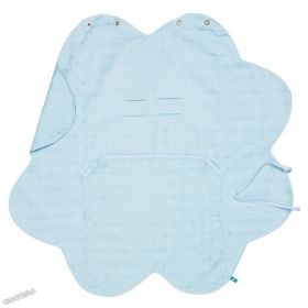 WallaBoo - Бебешко одеяло за повиване Baby Wrap Summer - Blue