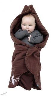 WallaBoo - Бебешко одеяло за повиване Wrap Fleur - Toffee