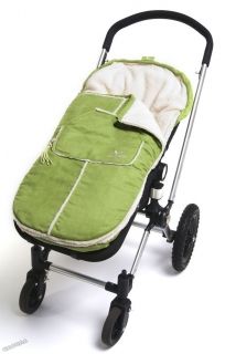 WallaBoo - Чувалче за бебешка количка Footmuff OntheGo - Lime Green