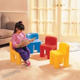 Little Tikes - Детски стол Rainbow Chair