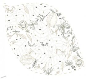 WallaBoo - Бебешко одеяло за повиване Wrap Leaf Chocolat