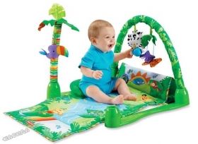 Fisher Price - Музикална активна гимнастика Rainforest Musical Gym