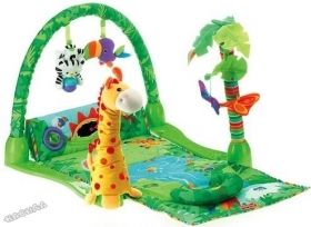 Fisher Price - Музикална активна гимнастика Rainforest Musical Gym