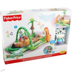 Fisher Price - Музикална активна гимнастика Rainforest Musical Gym
