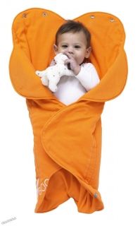 WallaBoo - Бебешко одеяло за повиване Wrap Fleur - Sun Orange