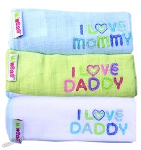 Minene - Бебешка пелена Muslin Cloths - Blue&Green&White