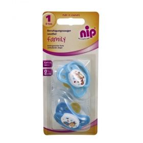 Комплект залъгалки NIP Family 16-32 месеца - 2 бр Синьо