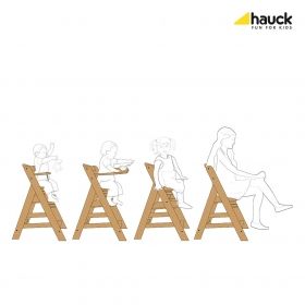 Hauck - Дървено столче за хранене BETA Natur
