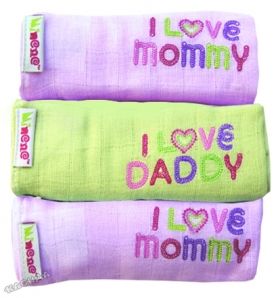 Minene - Бебешка пелена Muslin Cloths - Pink & Green