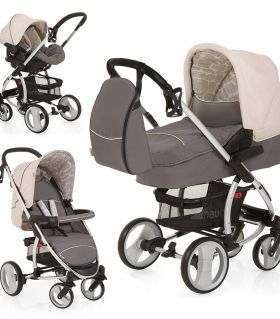 Бебешка количка 3в1 Hauck MALIBU XL All In One Dots Black 2015