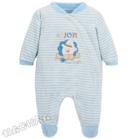 Mayoral 2014/2015 - Бебешки плюшен гащеризон *Sleep Lion in Blue*