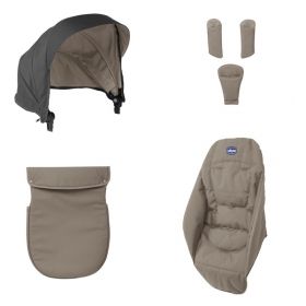 Chicco - Бебешка комбинирана количка URBAN BEIGE/EMERALD